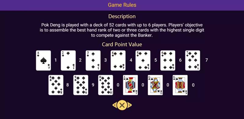 Cách tính điểm trong Pok Deng chuẩn xác