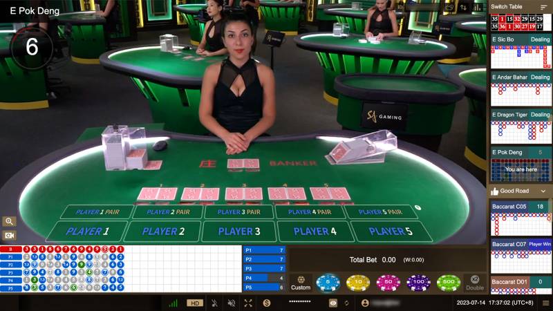 Thứ tự các bộ bài mạnh nhất trong Pok Deng